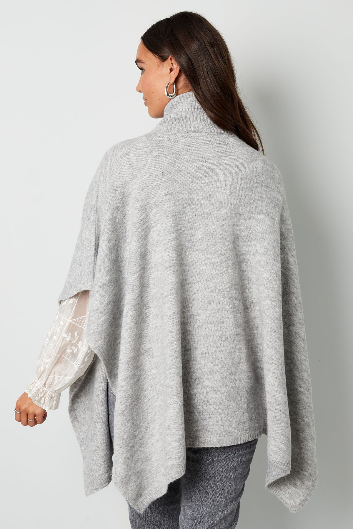 Basic poncho - gray h5 Picture8